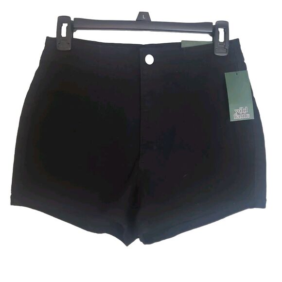 Wild Fable Highest Rise Denim Size 4 27" Waist Black Shorts with 2.5 inseam - Picture 1 of 13
